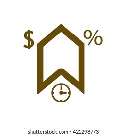  business  icon, vector illustration. Flat design style 