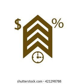  business  icon, vector illustration. Flat design style