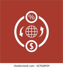  business Icon, vector illustration. Flat design style