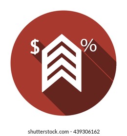 business  icon, vector illustration. Flat design style 