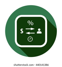  business  icon, vector illustration. Flat design style 