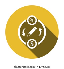  business Icon, vector illustration. Flat design style