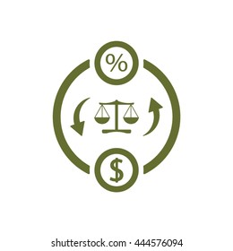  business Icon, vector illustration. Flat design style