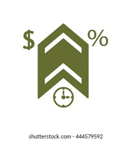 business  icon, vector illustration. Flat design style 