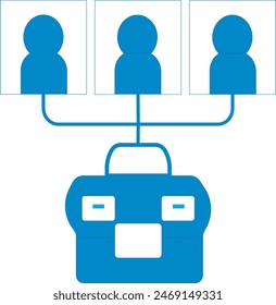 business icon vector illustration, business person with briefcase icon, business meeting icon, business person icon, office meeting, group work