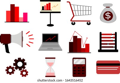business icon vector illustration set collection.