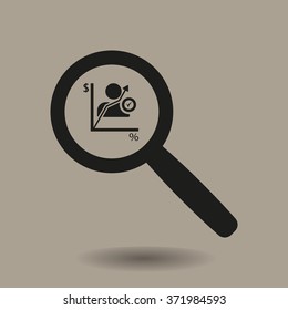  Business  . Icon, vector illustration.Flat design style.
