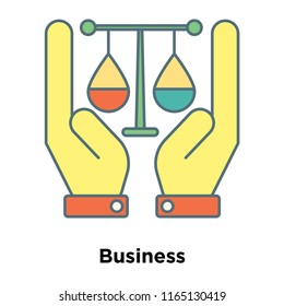 Business icon vector isolated on white background, Business transparent sign