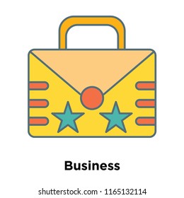 Business icon vector isolated on white background, Business transparent sign