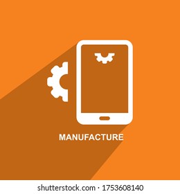 Business icon vector, Manufacture icon