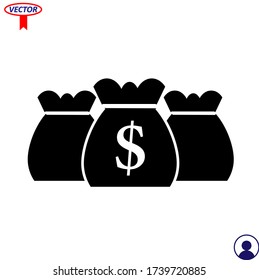 business icon vector, money, sign