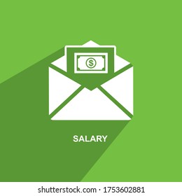 Vector de icono de negocio, icono Salario