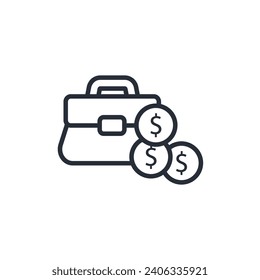 business icon. vector.Editable stroke.linear style sign for use web design,logo.Symbol illustration.