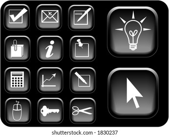 Business icon vectors.