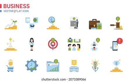 Business icon for website, application, printing, document, poster design, etc.