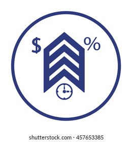  Business  icon.Flat design.