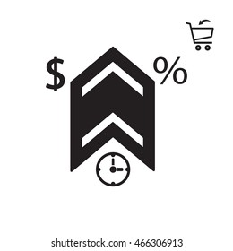  Business  icon.Flat design.