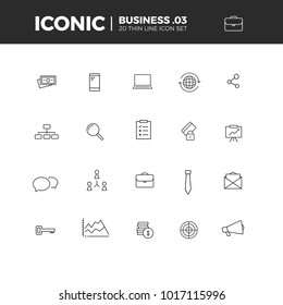 Business Iconic Icon Set 3