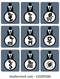 Business icon,resource,personal on white background,Vector