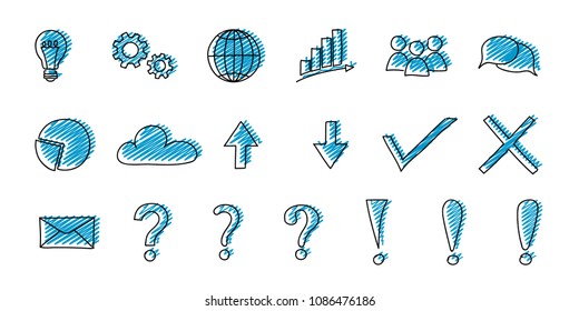 Business icons - collection. Vector.