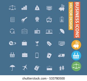 
Business icons design,clean vector