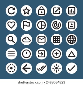 Business Icons. Business, ecommerce, finance, accounting. Big set Icons collection. Vector illustration