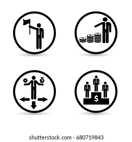 Business icons. Business elements.