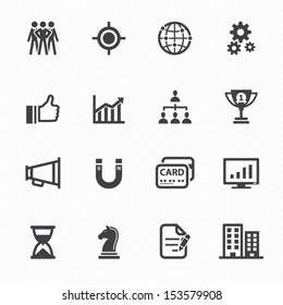 Business Icons and Finance Icons with White Background