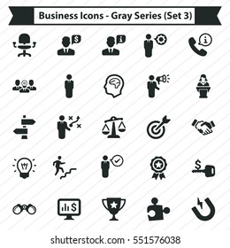 Business Icons - Gray Series (Set 3)