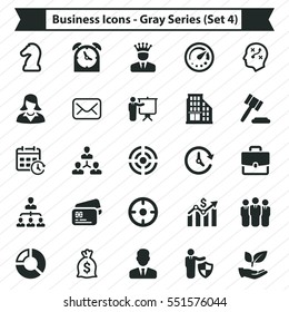 Business Icons - Gray Series (Set 4)