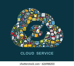 Business icons are grouped in "Cloud Refresh" form