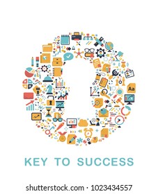 Business icons are grouped in Keyhole