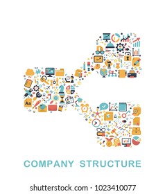 Business icons are grouped in Tree structure