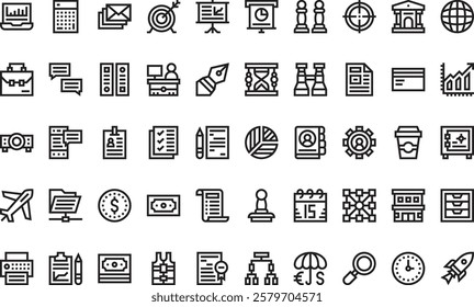 Business icons High-Quality Vector Icons Collection with Editable Stroke. Ideal for Professional and Creative Projects