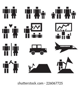 Business icons , human management 
