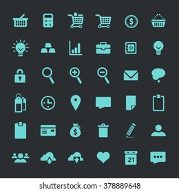 business icons, internet icons, money icons