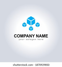 Business Icons for Logo with Company Name and Slogan. Unique Logo Icon Isolated On White Background - Vector Illustration, Graphic Design Editable For Your Design. Business Logo Flat