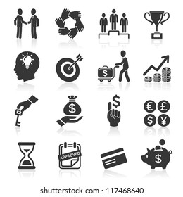 Business icons, management and human resources set6. vector eps 10. More icons in my portfolio.