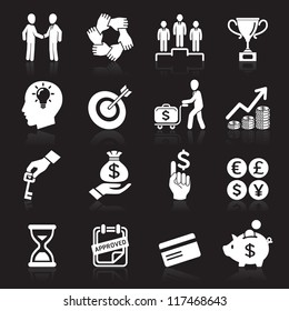 Business icons, management and human resources set6. vector eps 10. More icons in my portfolio.