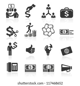 Business Icons, Management And Human Resources Set7. Vector Eps 10. More Icons In My Portfolio.