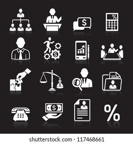 Business icons, management and human resources set3. vector eps 10. More icons in my portfolio.