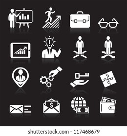 Business icons, management and human resources set5. vector eps 10. More icons in my portfolio.