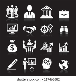 Business icons, management and human resources set1. vector eps 10. More icons in my portfolio.