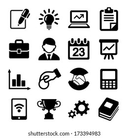 Business icons, management and human resources.