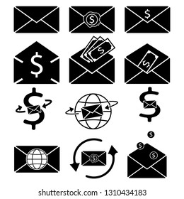 Business icons, management and message. vector 10eps  