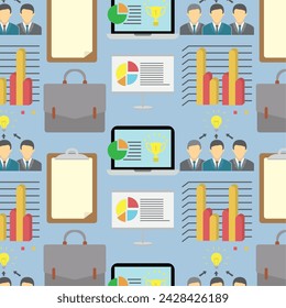 Business icons Pattern background Vector illustration