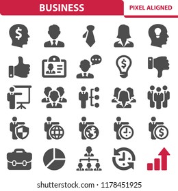 Business Icons. Professional, pixel perfect icons, EPS 10 format.