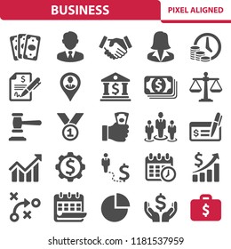 Business Icons. Professional, pixel perfect icons, EPS 10 format.