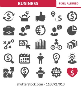 Business Icons. Professional, pixel perfect icons, EPS 10 format.