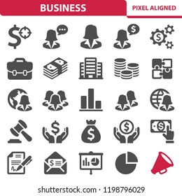 Business Icons. Professional, pixel perfect icons, EPS 10 format.